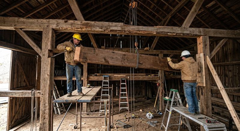 Barn Beam Replacement in Conroe, TX
