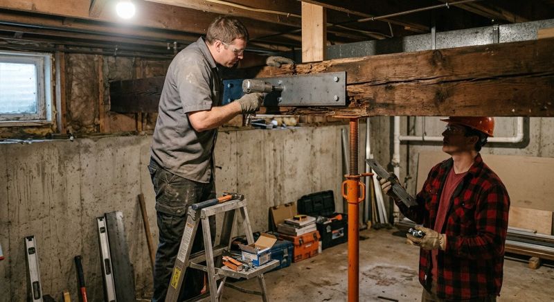 Garage Beam Repair in Wilmington, NC