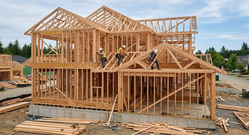 House Framing in Kansas City, KS