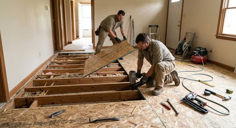 Plywood Flooring Installation in Wilmington, NC