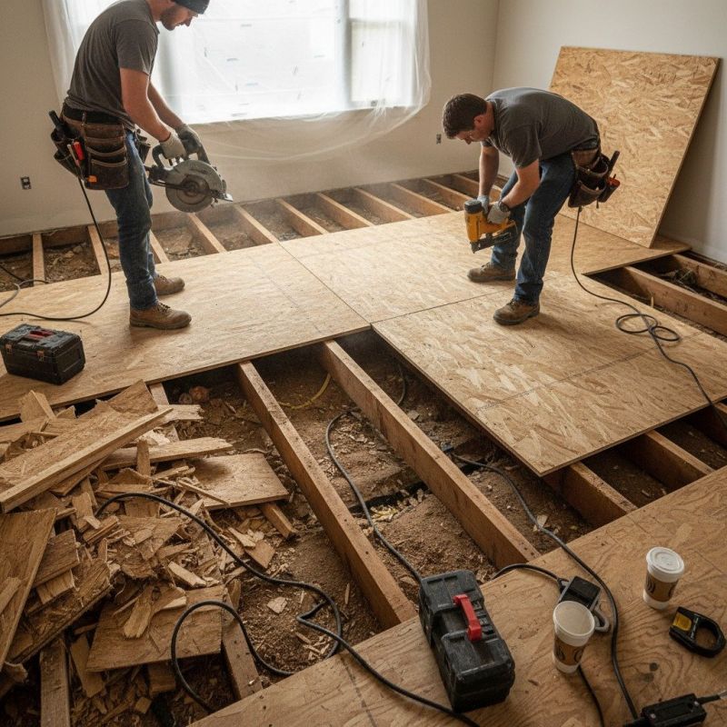 Plywood Subfloor Repair in Conroe, TX