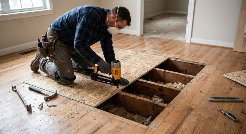 Squeaking Floor Repair in Conroe, TX