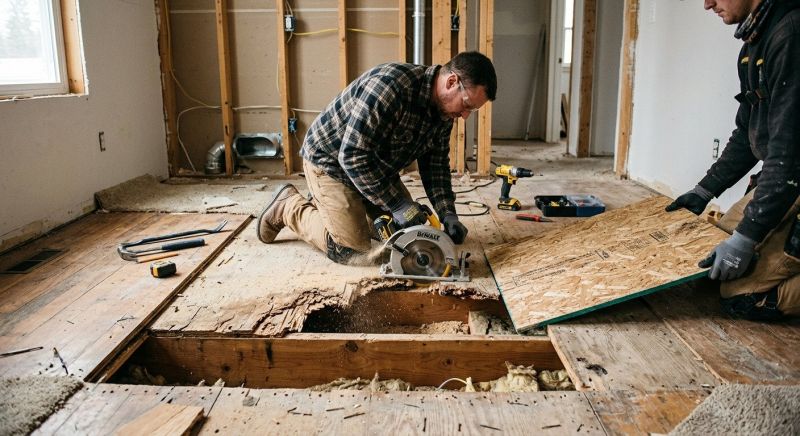 Squeaky Wood Floor Repair in Kansas City, KS