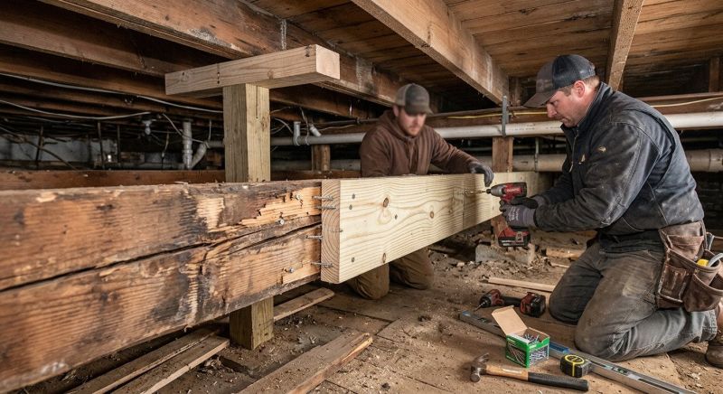 Wood Beam Repair in Wilmington, NC